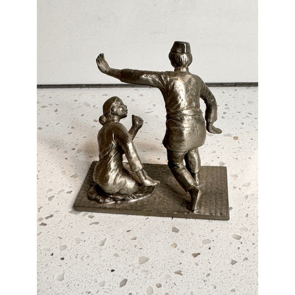 Selangor Pewter Malay Dancers‎ Mak Inang Figurine Statue Collectible - Picture 2 of 5